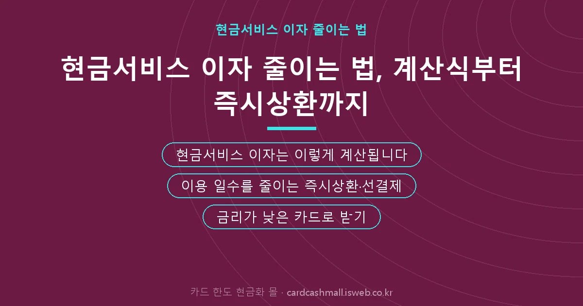 카드 한도 현금화 몰 핵심 내용을 정리한 요약 카드